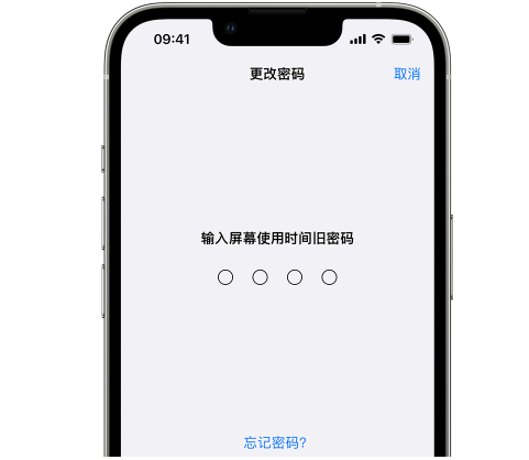 兴庆iPhone屏幕维修分享iPhone屏幕使用时间密码忘记了怎么办 